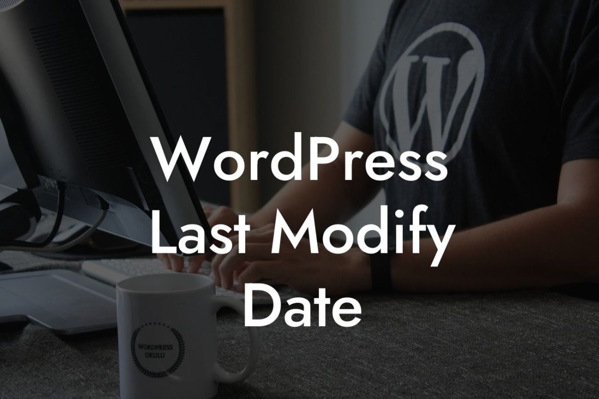 WordPress Last Modify Date