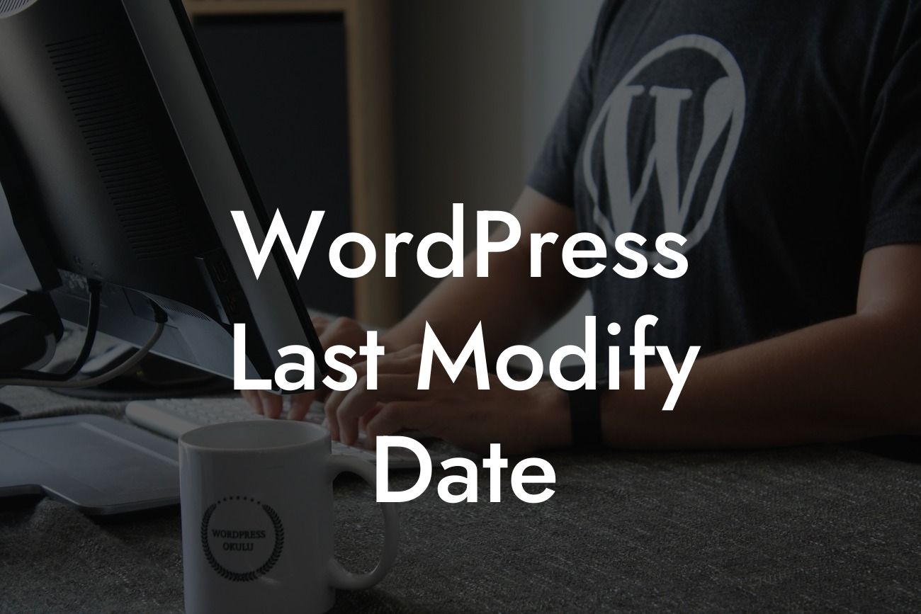 WordPress Last Modify Date