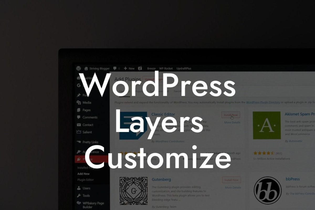 WordPress Layers Customize