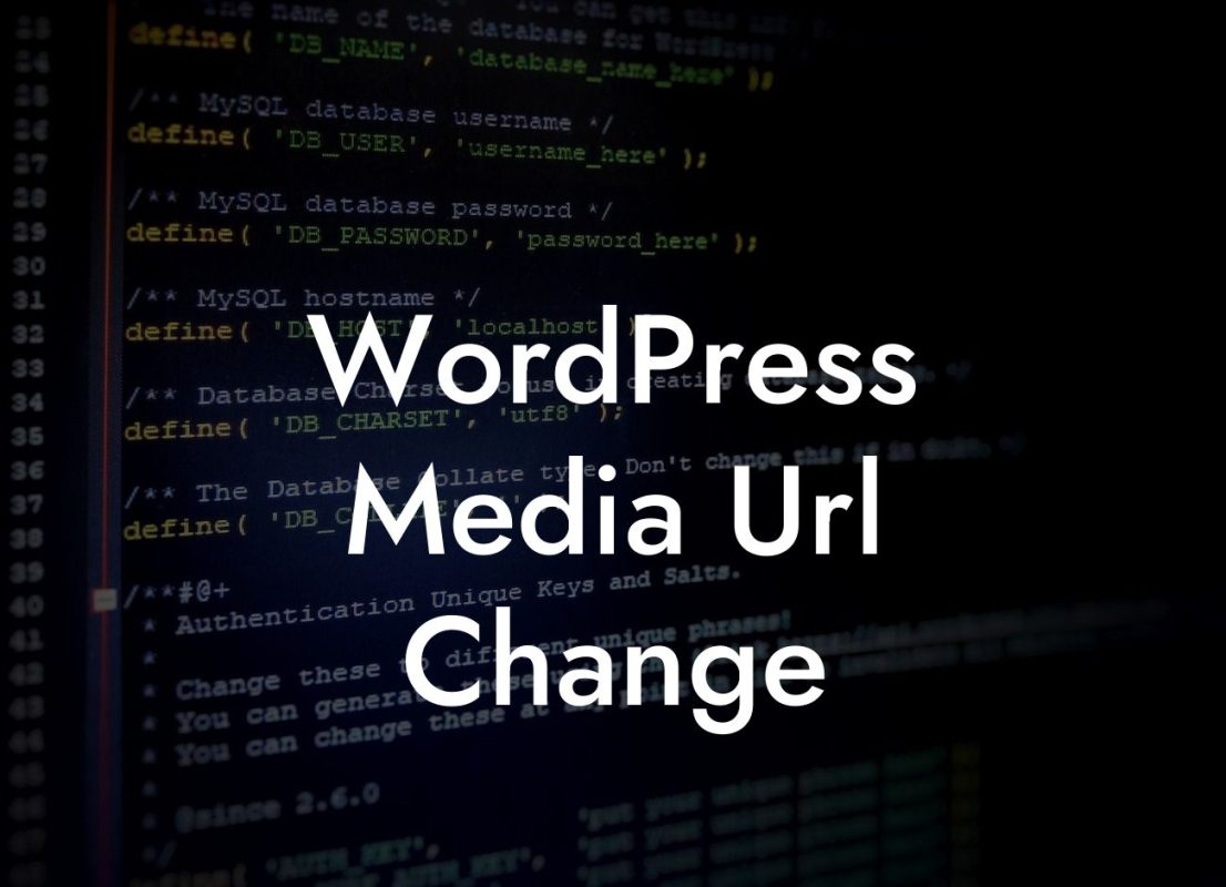 WordPress Media Url Change