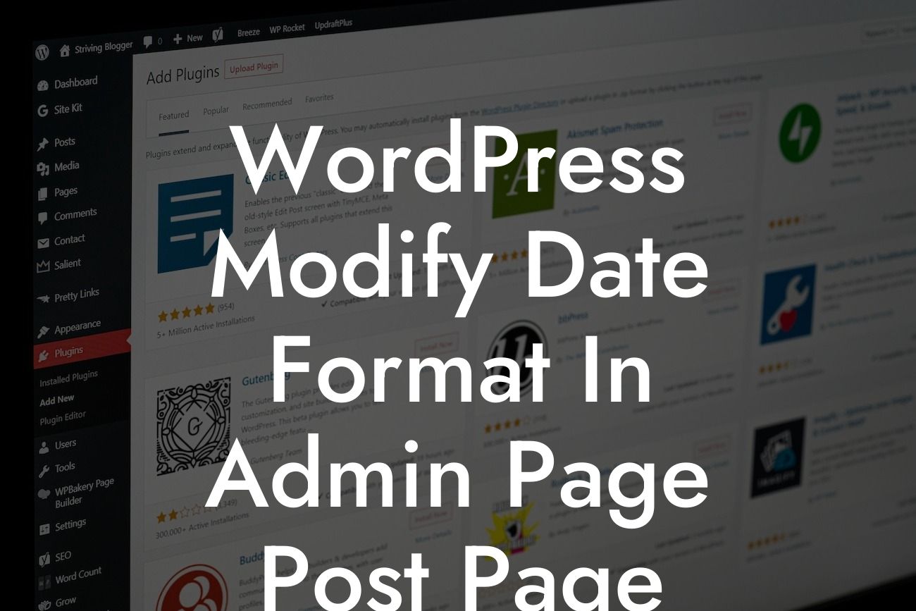 WordPress Modify Date Format In Admin Page Post Page