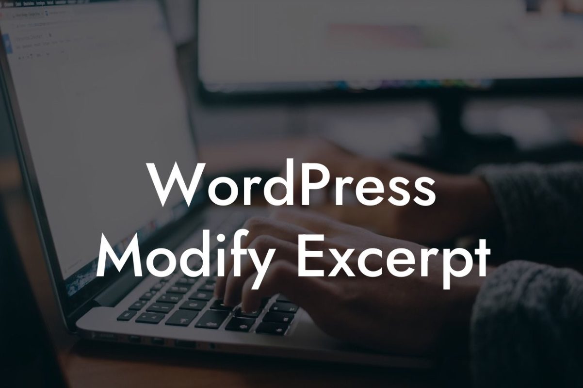 WordPress Modify Excerpt