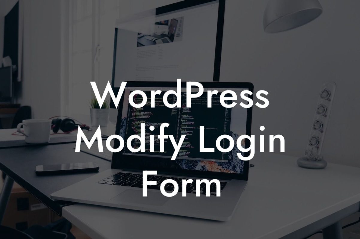 WordPress Modify Login Form