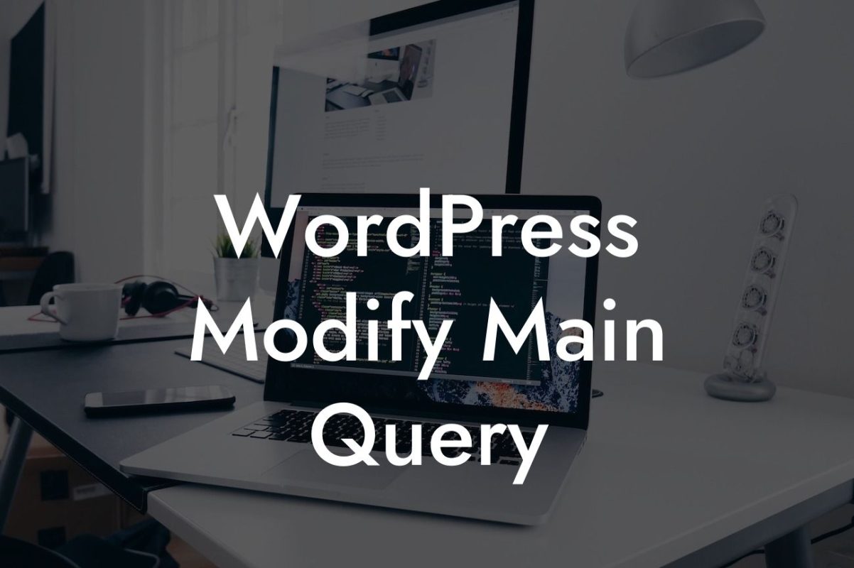 WordPress Modify Main Query