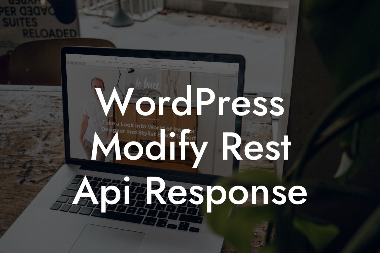 WordPress Modify Rest Api Response