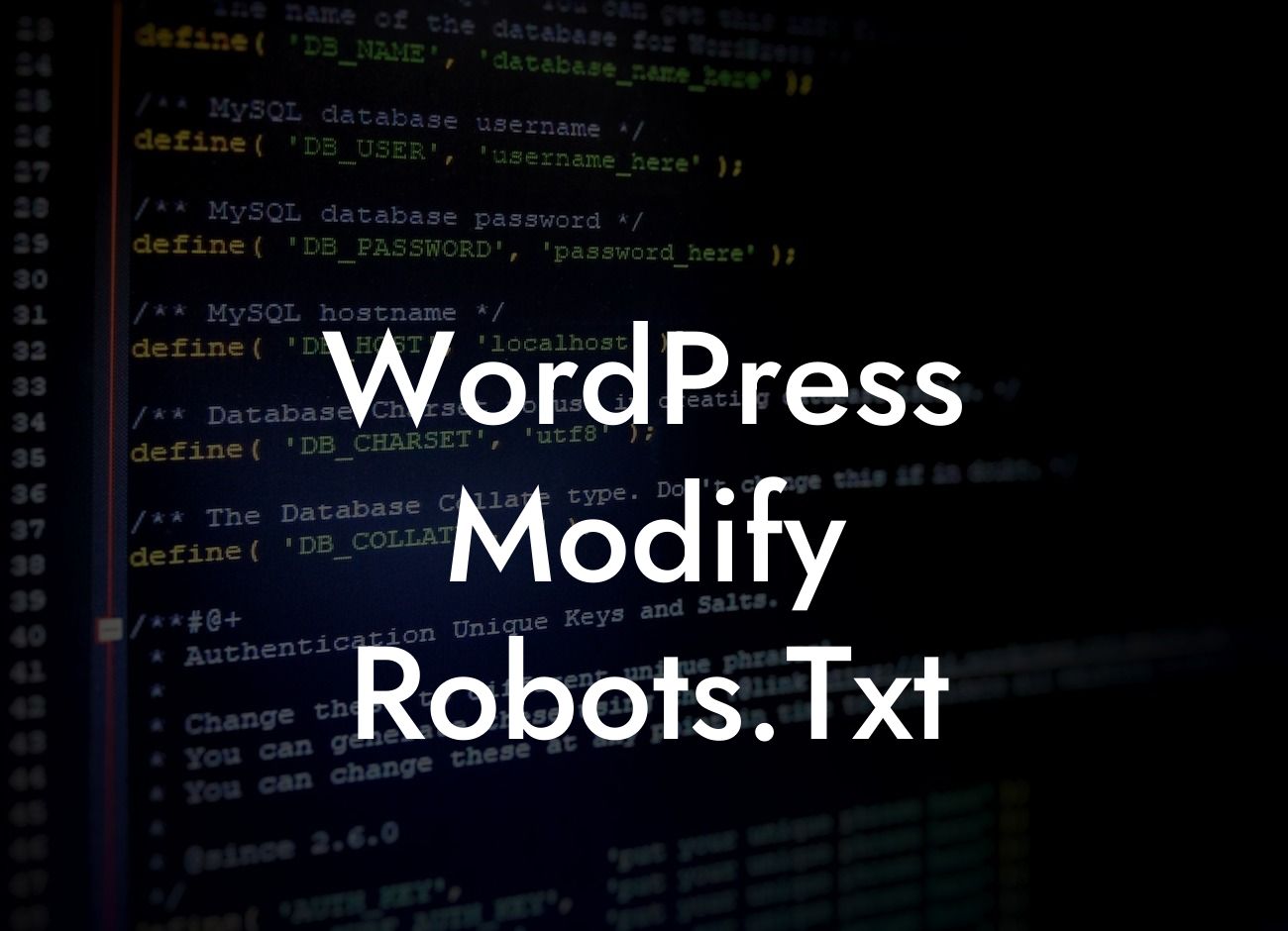 WordPress Modify Robots.Txt