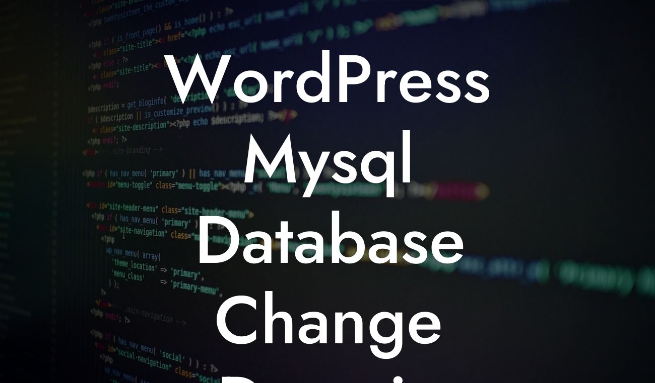 WordPress Mysql Database Change Domain