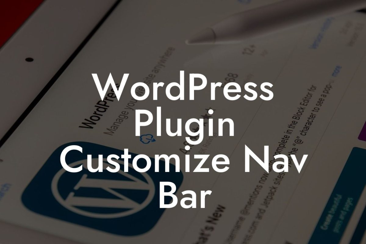 WordPress Plugin Customize Nav Bar