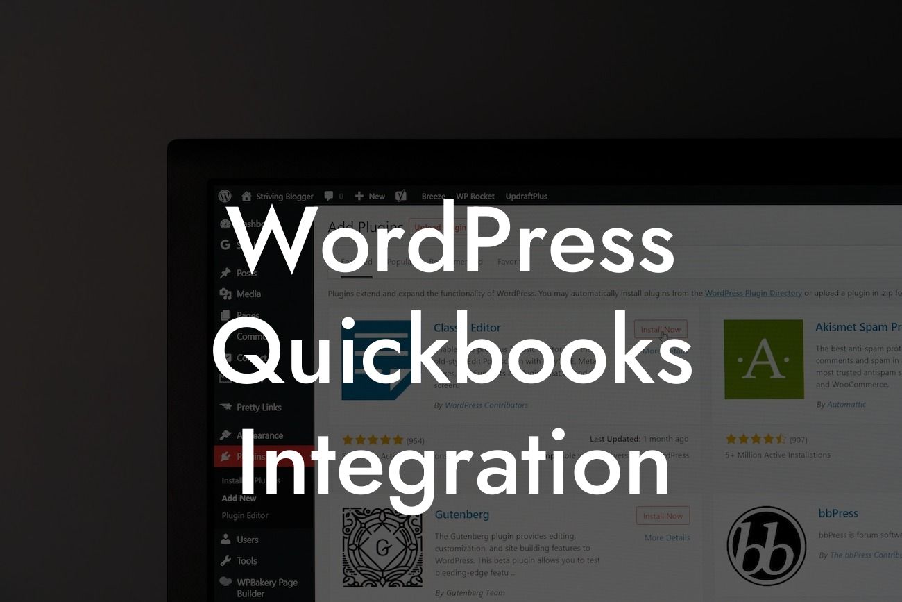 WordPress Quickbooks Integration