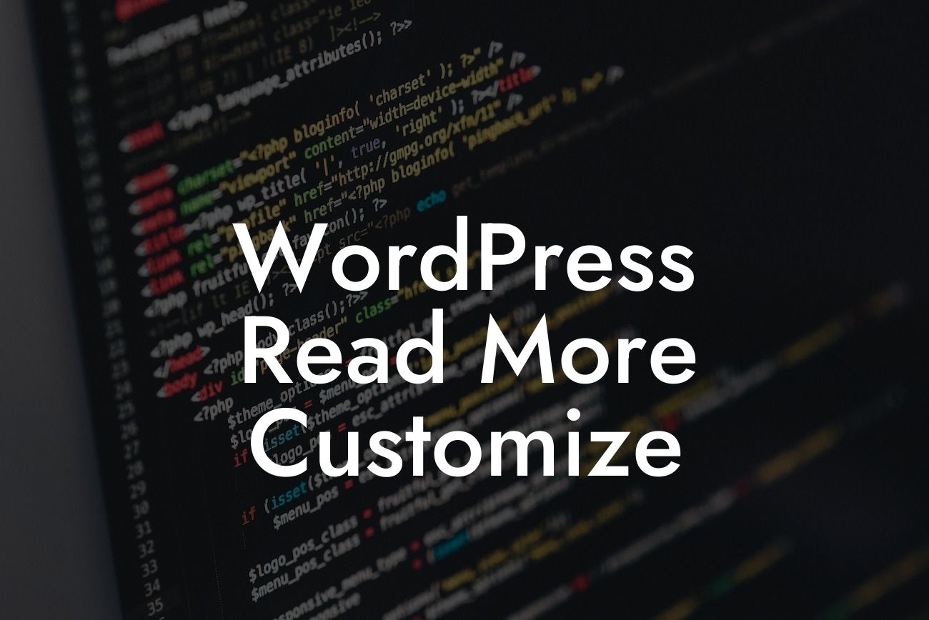 WordPress Read More Customize