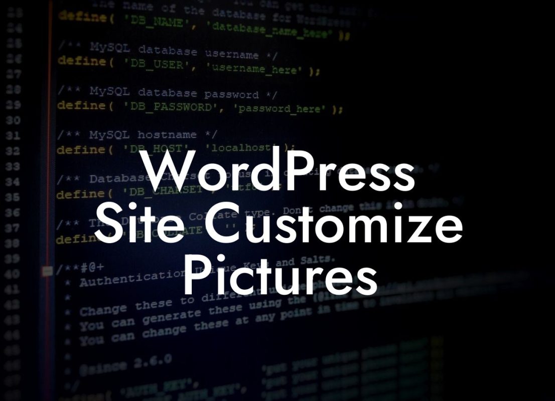 WordPress Site Customize Pictures