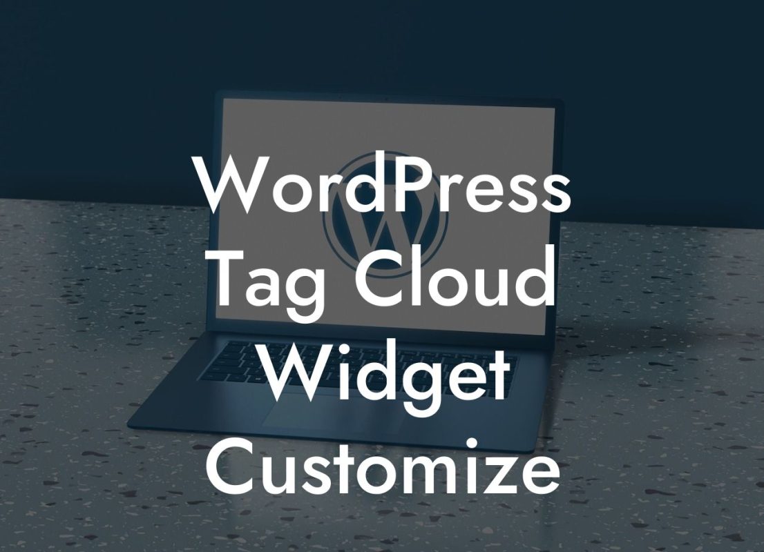 WordPress Tag Cloud Widget Customize