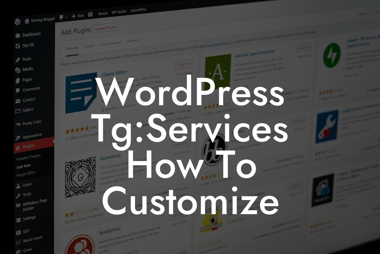 WordPress Tg:Services How To Customize