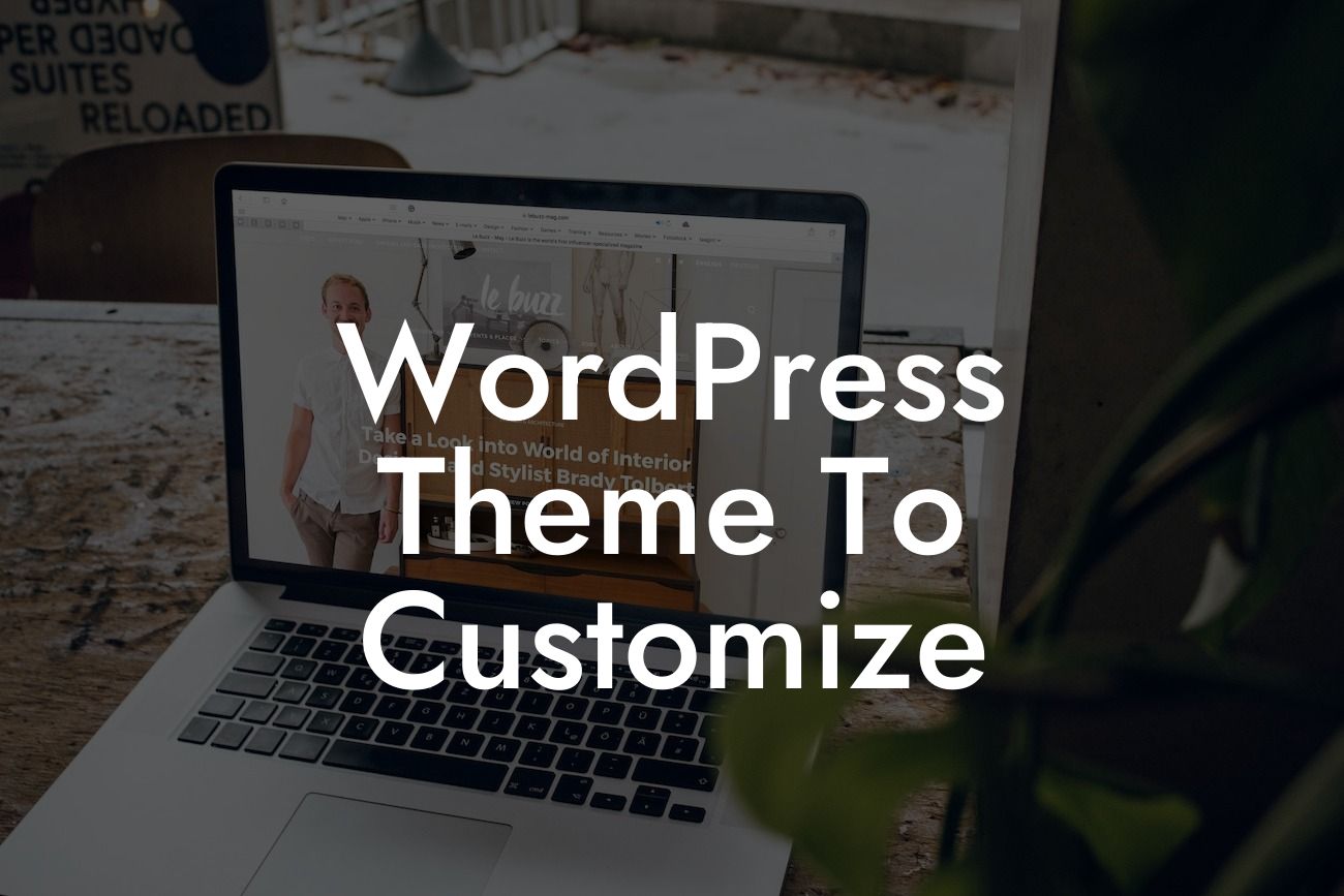 WordPress Theme To Customize