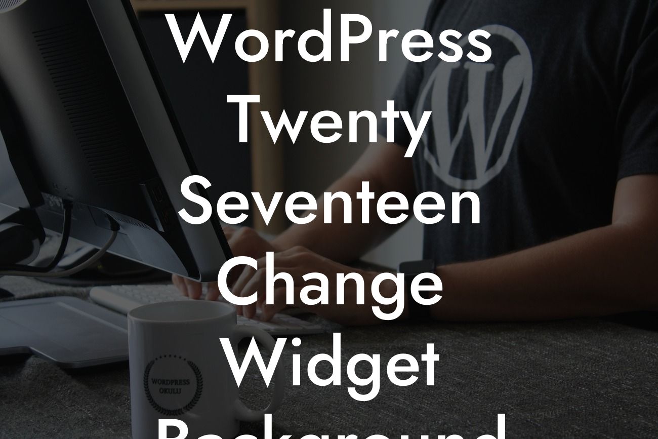 WordPress Twenty Seventeen Change Widget Background Color