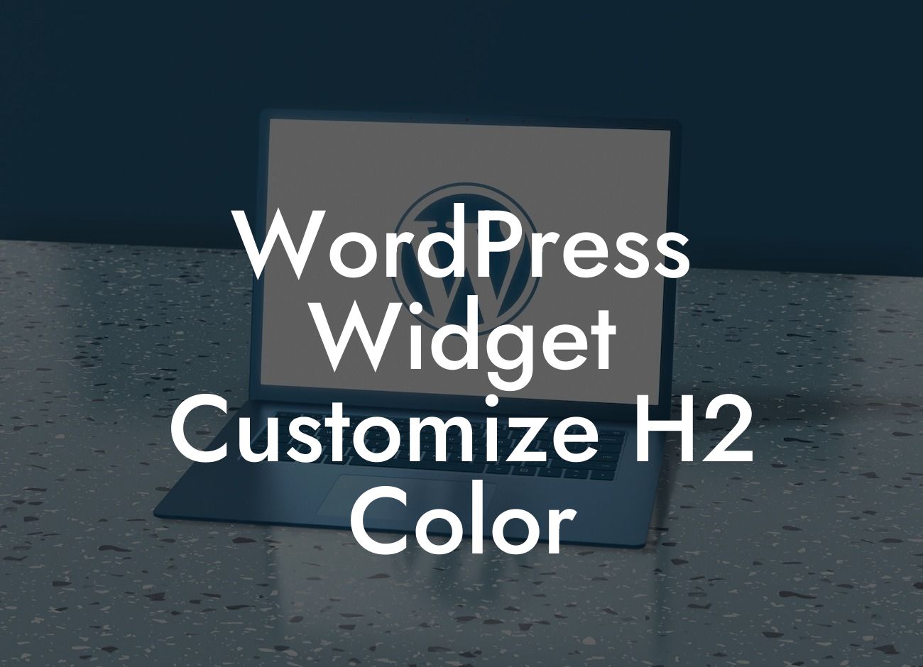 WordPress Widget Customize H2 Color