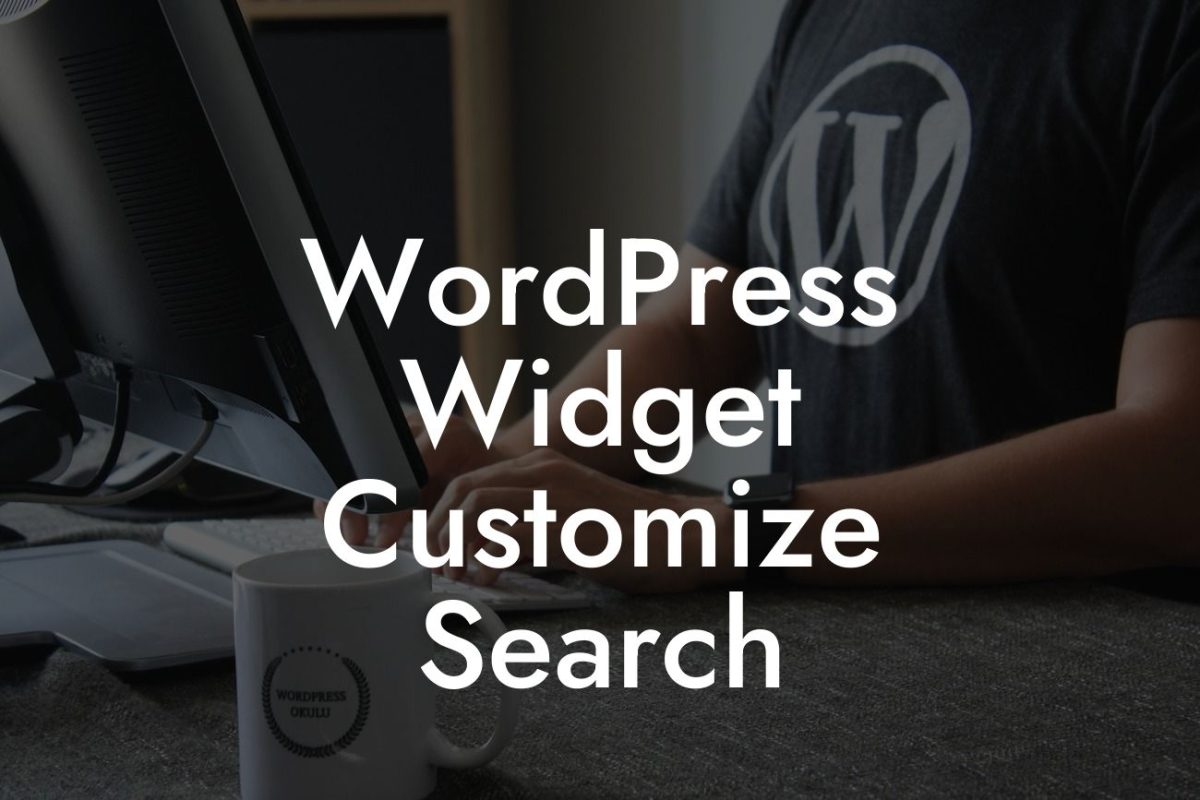 WordPress Widget Customize Search