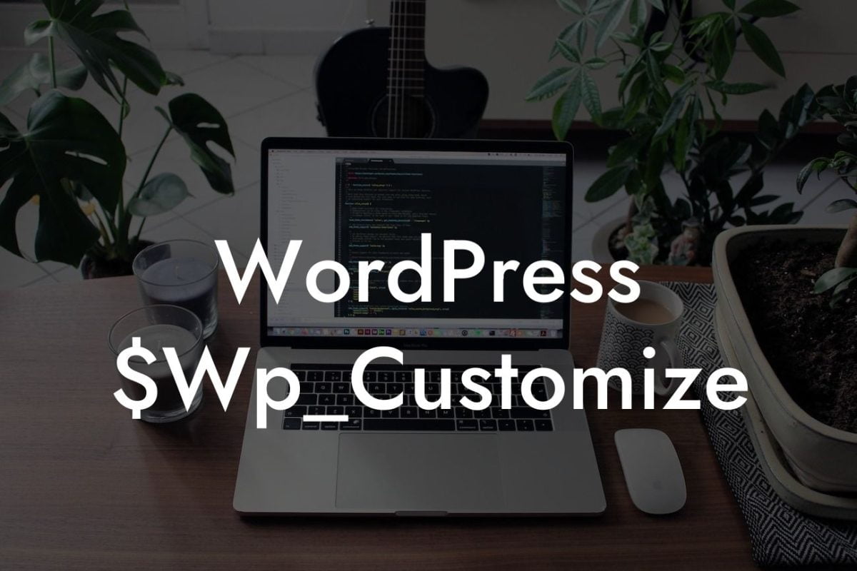 WordPress $Wp_Customize