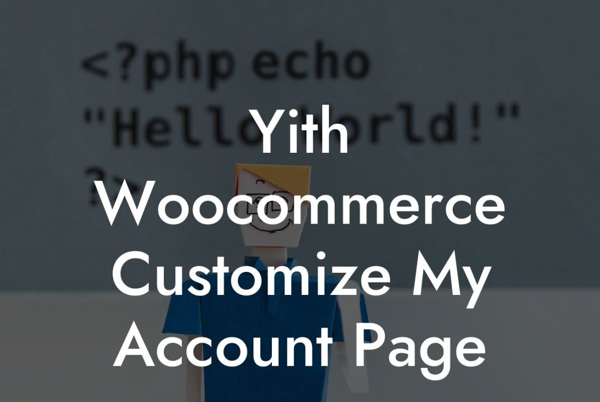 Yith Woocommerce Customize My Account Page
