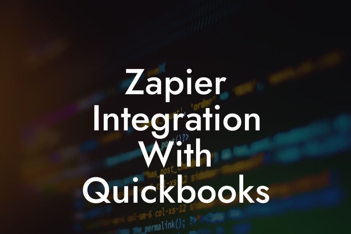 Zapier Integration With Quickbooks