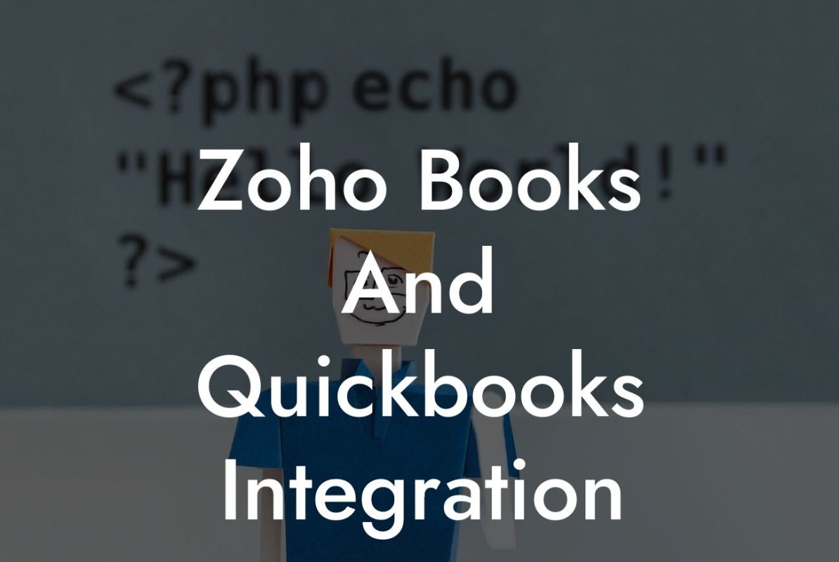 Zoho Books And Quickbooks Integration