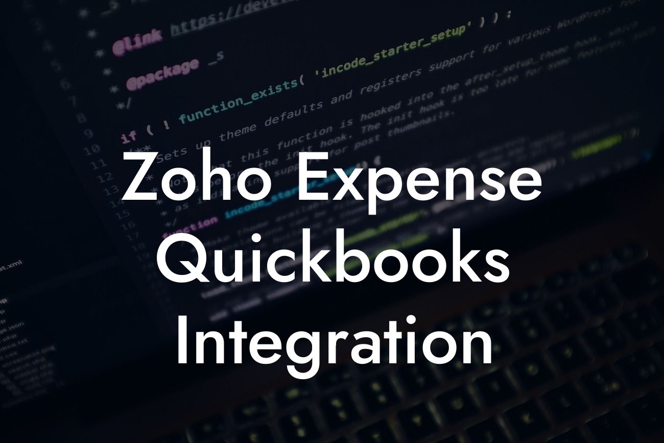 Zoho Expense Quickbooks Integration