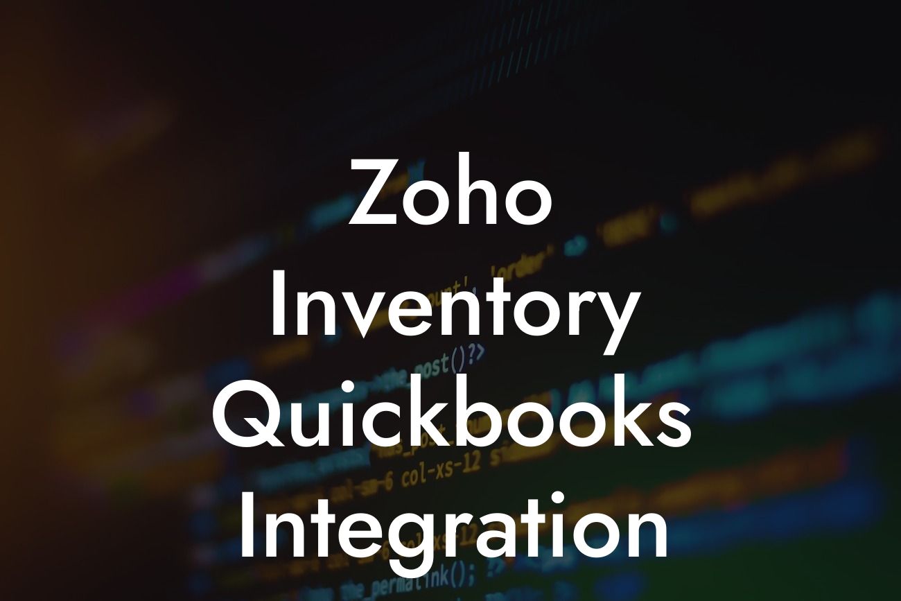 Zoho Inventory Quickbooks Integration